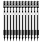 deli 得力 6601 拔帽中性筆 黑色 0.5mm 12支裝
