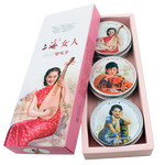 PLUS會(huì)員：上海 女人 雪花膏三件套護(hù)膚禮盒乳液面霜護(hù)手霜身體乳 國(guó)貨禮物伴手禮