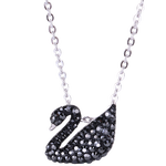 SWAROVSKI 施華洛世奇 ICONIC系列 5347330 天鵝項鏈 38cm 小號 黑銀色
