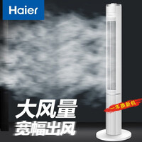 海尔(Haier) 电风扇家用塔扇遥控定时落地扇轻音摇头办公室无叶风扇立式电扇空气循环驱蚊扇卧室风扇 加高摇头FZJ1101