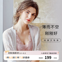 【大胸内衣】欧迪芬明星同款性感蕾丝薄款文胸女内衣夏季透气洞洞杯胸大显小侧收副乳上托调整型胸罩 妃粉色 34B/75B