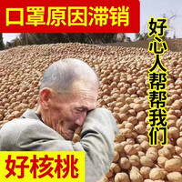 2021新货云南薄皮核桃新鲜纸皮大核桃仁原味黑桃薄壳孕妇干果批发 5斤中大果 +核桃夹