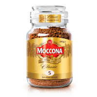 摩可纳Moccona 进口冻干速溶黑咖啡无蔗糖健身运动燃减经典中度烘焙200g