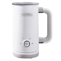 膳魔师（THERMOS）咖啡奶泡机 家用全自动 冷热双用 多功能打奶泡器 牛奶加热器 电动奶泡杯  白色 