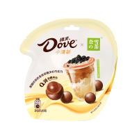 德芙（Dove）黑糖珍珠奶茶味软糖夹心巧克力30g袋装春游露营小零食糖果礼物