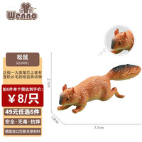 【精选好物】Wenno恐龙玩具仿真动物模型男女宝宝认知动物世界霸王龙儿童生日礼物过家家玩具 松鼠