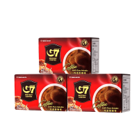 TRUNG NGUYEN LEGEND中原G7速溶美式黑咖啡0蔗糖0脂燃低脂卡健身咖啡豆粉固体饮料 30g*4盒（3盒+赠1盒）可冲60杯