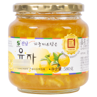 全南 韩国原装进口 蜂蜜柚子茶饮品580g 小规格  蜂蜜水果茶 早餐 酸甜果酱 夏日维c茶饮冲泡
