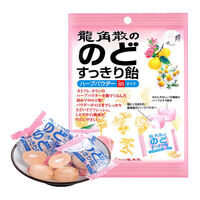 龙角散日本原装进口白桃味草本粉末夹心喉糖 水蜜桃味 80g 水果味糖果薄荷糖