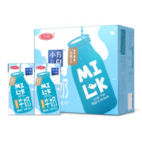 三元（SAN YUAN）小方白低脂高钙牛奶200ml*24盒  礼盒装 