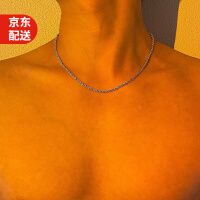 MOLC 嘻哈轻奢小众钛钢项链男潮ins冷淡风极简欧美街头锁骨链潮麻花链送男朋友生日礼物 B8X807嘻哈麻花链