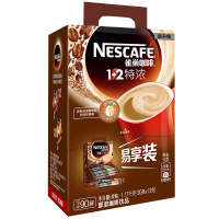 雀巢（Nestle） 速溶咖啡90条盒装 1+2特浓低糖咖啡粉1170g 新老包装随机发