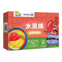beazero未零海绵宝宝草莓香蕉味水果棒儿童零食25g