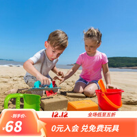 Hape沙滩玩具 儿童挖沙铲子小桶组合工具套装玩雪模型男女小孩戏水玩沙户外玩具 E8404沙滩9件套(内赠网状收纳袋)
