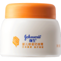 强生（Johnson）婴儿面霜蜂蜜防皴保湿霜60g 宝宝新生儿童滋润防干红敏感修护肤霜