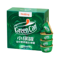 红狗（RedDog）小绿罐猫罐头主食罐湿粮罐头成猫幼猫猫咪补水营养70g*8罐三文鱼