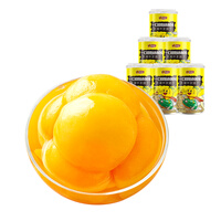 林家铺子 糖水黄桃水果罐头 425g*6罐 整箱2550g