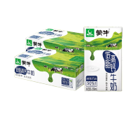 蒙牛低脂高钙牛奶礼盒装整箱250mL*24盒x2箱