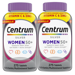 Centrum 善存 海外 進口銀片 中老年女士復合維生素275粒/瓶*2 雙瓶套裝