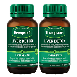 THOMPSON'S 湯普森 高濃度奶薊草護(hù)肝片 60粒*2瓶