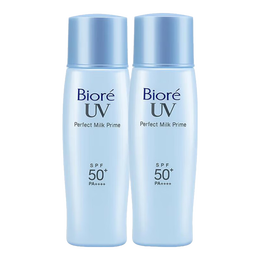 碧柔（Biore）【店铺推荐】倍护水活防晒 全身军训男女户外 SPF50+ 轻透倍护乳液40ml*2