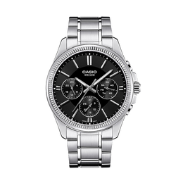 卡西欧（CASIO）手表男都市休闲简约学生考试石英日韩表MTP-1375D-1A