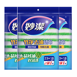 妙潔 易吸水不殘油洗碗布 3片裝*3袋