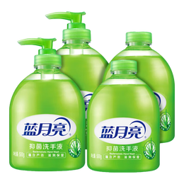 Bluemoon 藍(lán)月亮 蘆薈抑菌洗手液 蘆薈 抑菌洗手液500g*4（2瓶+2瓶補(bǔ)）