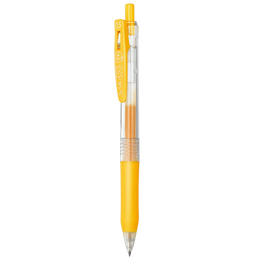 ZEBRA 斑馬牌 JJ15 按動(dòng)中性筆 黃色 0.5mm 單支裝