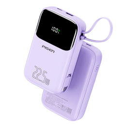 品勝 自帶線充電寶20000毫安Type-C線22.5W超級快充大容量小巧戶外移動電源適用華為mate xt蘋果16小米
