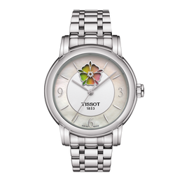 天梭（TISSOT）瑞士手表 心媛系列钢带机械女表 情人节送女友T050.207.11.117.05