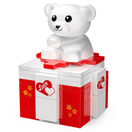 ZHEGAO 哲高 情人節(jié)系列 00287 熊戒指盒
