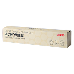 京東京造 一次性保鮮膜自帶滑刀切割器 30cm寬盒裝