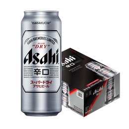 Asahi 朝日啤酒 超爽生啤500*15罐 聽裝國產(chǎn)啤酒 整箱黃啤