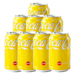 Fanta 芬達(dá) 檸檬味可樂(lè)碳酸飲料汽水 330ml*8罐