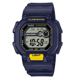 卡西欧（CASIO） 卡西欧手表CASIO户外运动防水电子表学生时尚多功能复古小方表 W-737H-2A
