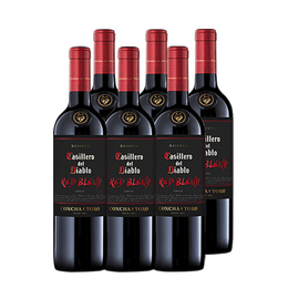 红魔鬼（Casillero del Diablo）智利进口红酒红魔鬼黑金珍藏红葡萄酒750ml 整箱6支装