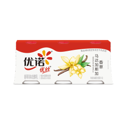 yoplait 優(yōu)諾 優(yōu)絲香草味風(fēng)味發(fā)酵乳135g *3杯裝低溫酸牛奶生鮮
