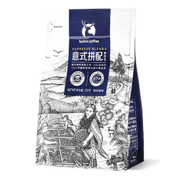 luckin coffee 瑞幸咖啡 luckincoffee）意式拼配 阿拉比卡精品咖啡豆 深度烘焙 250克/袋