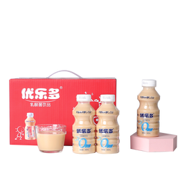 優(yōu)樂多 乳酸菌酸奶飲料 益生菌發(fā)酵 340ml*12瓶禮盒裝零食伴侶