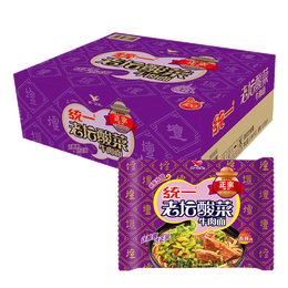 Uni-President 統(tǒng)一 老壇酸菜牛肉面袋面整箱香辣味速食方便面(新老包裝隨機(jī)發(fā)貨)