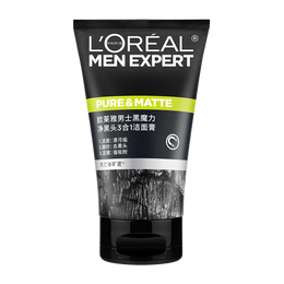 L'OREAL PARIS 巴黎歐萊雅 男士黑魔力凈黑頭3合1潔面膏 150ml