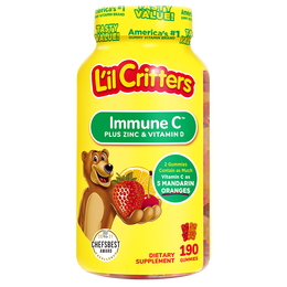 小熊糖（L'ilCritters）丽贵儿童营养维生素C&amp;锌小熊营养包软糖 190粒 2岁及以上
