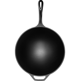 LODGE 洛極 L12SF 炒鍋(31cm、不粘、無涂層、鑄鐵)