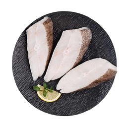 美加佳格陵兰比目鱼块600g（内分2袋装 每袋3-4块）已去裙边   扁鳕鱼