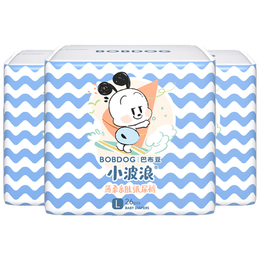 巴布豆(BOBDOG)小波浪薄柔亲肤纸尿裤L78片(9-14KG)婴儿尿不湿 柔软透气