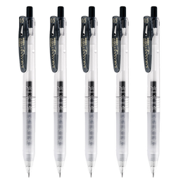 ZEBRA 斑馬牌 JJM88 按動中性筆 黑色 0.5mm 5支裝