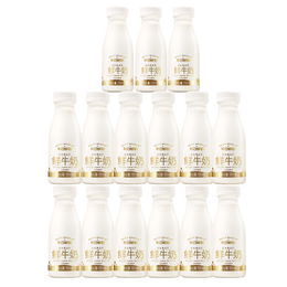 每日鲜语鲜牛奶 3.6g蛋白质 185ml*12瓶+3.6g蛋白质 250ml*3瓶 共15瓶