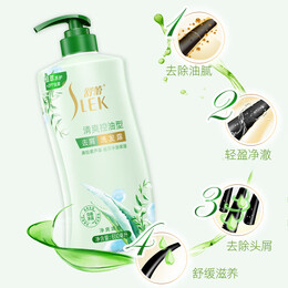 SLEK 舒蕾 清爽控油蓬松去屑洗發(fā)水650ml+無皂基沐浴露600ml