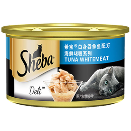 Sheba 希寶 貓罐頭貓濕糧sheba貓零食寵物零食罐頭 黑罐 精選鰹魚味 24罐